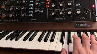 Oxygene 4 riff on Moog Minimoog Model D [upl. by Noland]