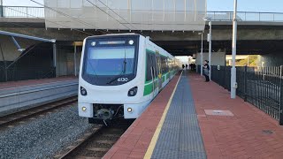 Transperth Metronet Train Alstom XTrapolis CSeries Set 130 Arriving at Canning Bridge Stn [upl. by Cotterell680]