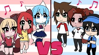 Girls VS Boys Sing Battle Wolfychu Animatic [upl. by Nyrad]