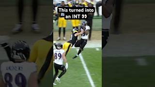 INSANE INT BY PAYTON WILSON steelers nfl shorts PITvsCLE 1121 • 815 PM • Prime Video [upl. by Beniamino]