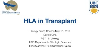 HLA in transplantation [upl. by Burney]