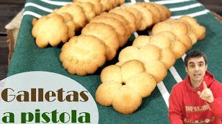 GALLETAS a PISTOLA 😍🍪😋  Receta para tu pistola de repostería Receta  276 [upl. by Stephine]