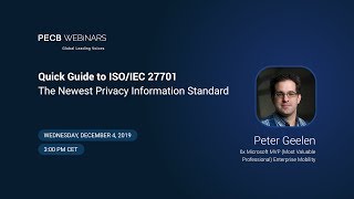 Quick Guide to ISOIEC 27701  The Newest Privacy Information Standard [upl. by Lyrret]