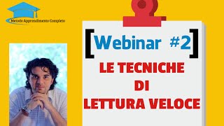 Le tecniche di lettura veloce corso gratuito [upl. by Brianne574]