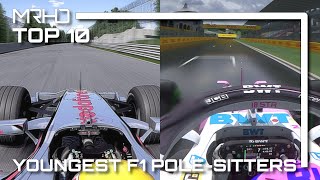 Top 10 Youngest F1 PoleSitters  Assetto Corsa [upl. by Yentroc]