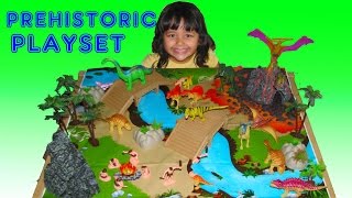 Dinosaur Prehistoric Playset 100 Pieces Surprise Toy For 3 Year Old [upl. by Llertram276]