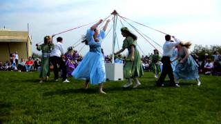 May Day 2011 Hastings Castle May Queen crowning and Morris dancers part 1 [upl. by Imefulo]