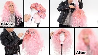 HOW TO CREATE A DRAG WIG WITH CHEAP WIGS [upl. by Treulich]