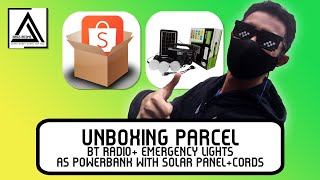 UNBOXING  Solar Lighting System with Speaker GD8027S  022023 [upl. by Steffin]