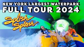 Splish Splash Waterpark 2024 FULL TOUR New York Largest Waterpark [upl. by Tiphane]