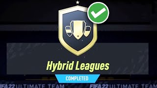 FIFA 22 HYBRID LEAGUES SBC CHEAPEST METHOD FIFA 22 ULTIMATE TEAM [upl. by Atelokin]