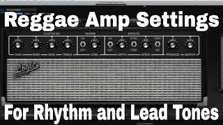 Good Reggae amp settings  for rhythm and lead tones [upl. by Rbma]