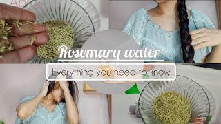 Everything about rosemary water Hair growth rosemarywaterhairgrowthgrowhairlonghairhairtips [upl. by Llerraj]