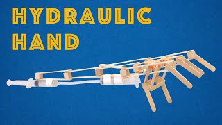 Hydraulic Hand  STEM Activity for Kids with Simple Syringe Hydraulics [upl. by Anders]