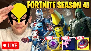 Fortnite Season 4 is HERE 🔴LIVE🔴 [upl. by Arrio]