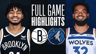 NETS at TIMBERWOLVES  FULL GAME HIGHLIGHTS  February 24 2024 [upl. by Eicnan]