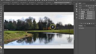 Photoshop Tutorial  Merging and stitching photos to create a Panoramic photo [upl. by Goodill611]