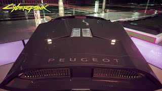 Une Peugeot sur CyberPunk 2077 [upl. by Adekam]