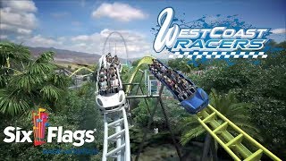 West Coast Racers New at Six Flags Magic Mountain [upl. by Neirb]