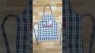 Kitchen apron making at home shorts apron kitchenapron kitchenitems reuseideas diy [upl. by Noraj]