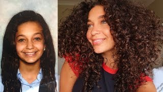 MY CURLY HAIR JOURNEY  with pictures  Jayme Jo [upl. by Ahsoyem367]