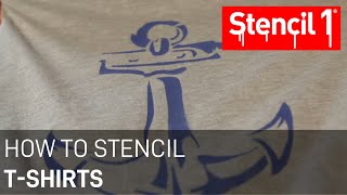 How to stencil tshirts [upl. by Hammond]