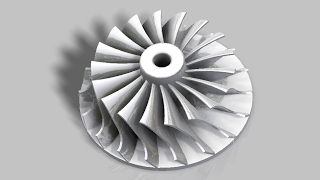 Autodesk Inventor Turbocharger Impeller [upl. by Aropizt]