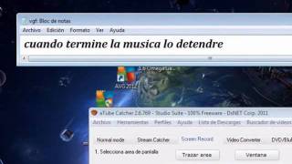 como grabar la pantalla de tu pc con windows 7VISTAXPSTATER [upl. by Keelby]