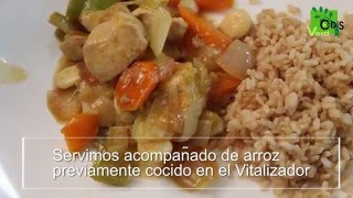 Pollo con Almendras  Receta al Vapor  Horno al vapor [upl. by Bergerac]