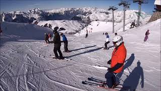 Snowboard aux 2 Alpes  piste Super Diable via Vallons du Diable 1 [upl. by Elyod]