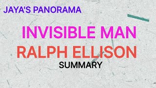 INVISIBLE MAN BY RALPH ELLISON  SUMMARY [upl. by Boarer]