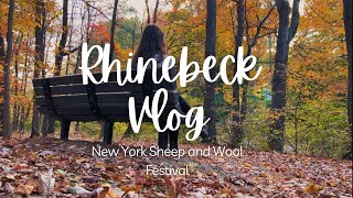 Rhinebeck Vlog Haul and casting on the Folklore Cardigan [upl. by Warfore]