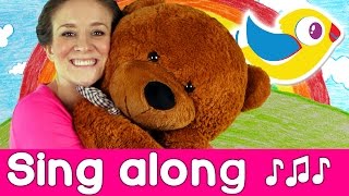 Sing Along  Teddy Bear Song  with lyrics  Starring Marty Moose [upl. by Emmer65]