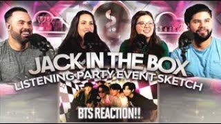 BTS quotJack In The Box Listening Party Event Sketchquot Reaction  Wow he went all out 🎉  Couples React [upl. by Inoj]