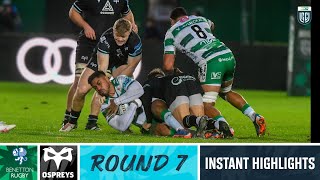 Benetton v Ospreys  Instant Highlights  Round 7  URC 202324 [upl. by Sibyl781]