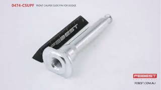 0474CSUPF FRONT CALIPER SLIDE PIN FOR DODGE [upl. by Brendis889]