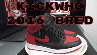 Review Air Jordan 1 quotBannedquot Bred 2016  KickWho Version [upl. by Grenier]