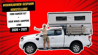 Ford Ranger und Wohnkabine Four Wheel Campers Lynx  Pickup Camper als kompaktes 4x4 Wohnmobil [upl. by Faria727]