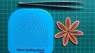 How to make petal using husking board  Quilling Flowers  quilling with husking board  Crafting [upl. by Etnomed]