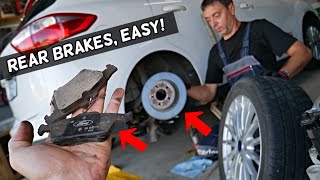 REAR BRAKE PADS DISC ROTOR REPLACEMENT FORD CMAX ESCAPE [upl. by Diandra812]