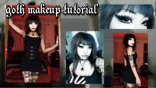 ♱ goth makeup tutorial ♱ [upl. by Lardner920]