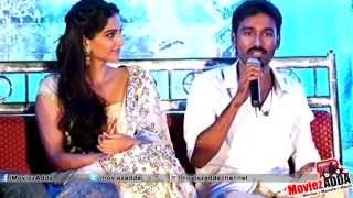 Media Harrases South Star Dhanush  Raanjhanaa Movie Promotion [upl. by Rebmat605]