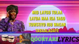 HEESTIIWAX ILAQABO FARXIYA CALIQARAAMLYRICS WITH KABANVIOLIN AND BONGO [upl. by Llenil]