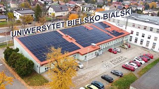 Uniwersytet BielskoBialski  instalacja fotowoltaiczna [upl. by Gove]