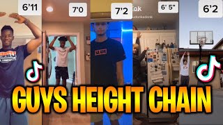 Boys Height Chain on TikTok 55  73 TikTok Height Challenge [upl. by Yekciv523]