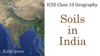 SOILS IN INDIA  ICSE Class 10 Geography [upl. by Nrev]