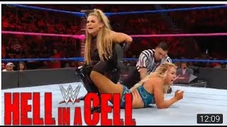 Charlotte Vs Natalya For Smackdown Woman Championship  WWE Hell In A Cell 8 October 2017 [upl. by Darlene]