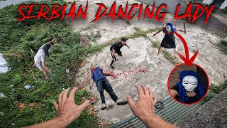 SERBIAN DANCING LADY REAL LIFE ESCAPE 350  Horror Parkour Pov Short  Bubbles 3Run [upl. by Maro]