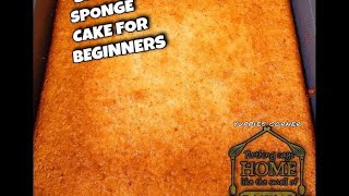 Simple easy sponge cake recipe with oven for beginnersstep by stepHow To Make Basic Sponge Cake [upl. by Wager96]