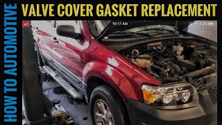 20072012 Ford Escape How To Replace Valve Cover Gaskets 30l V6 Engine [upl. by Bron398]